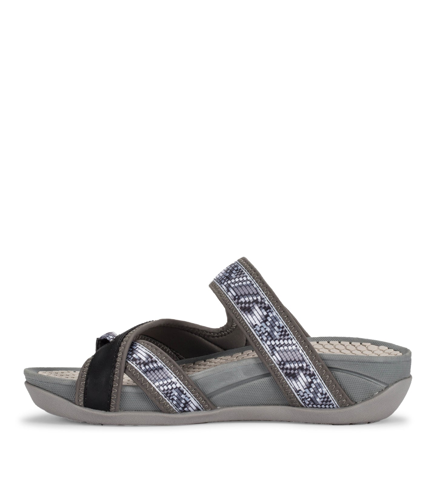 Deserae Slide Sandal Dark Grey - Women