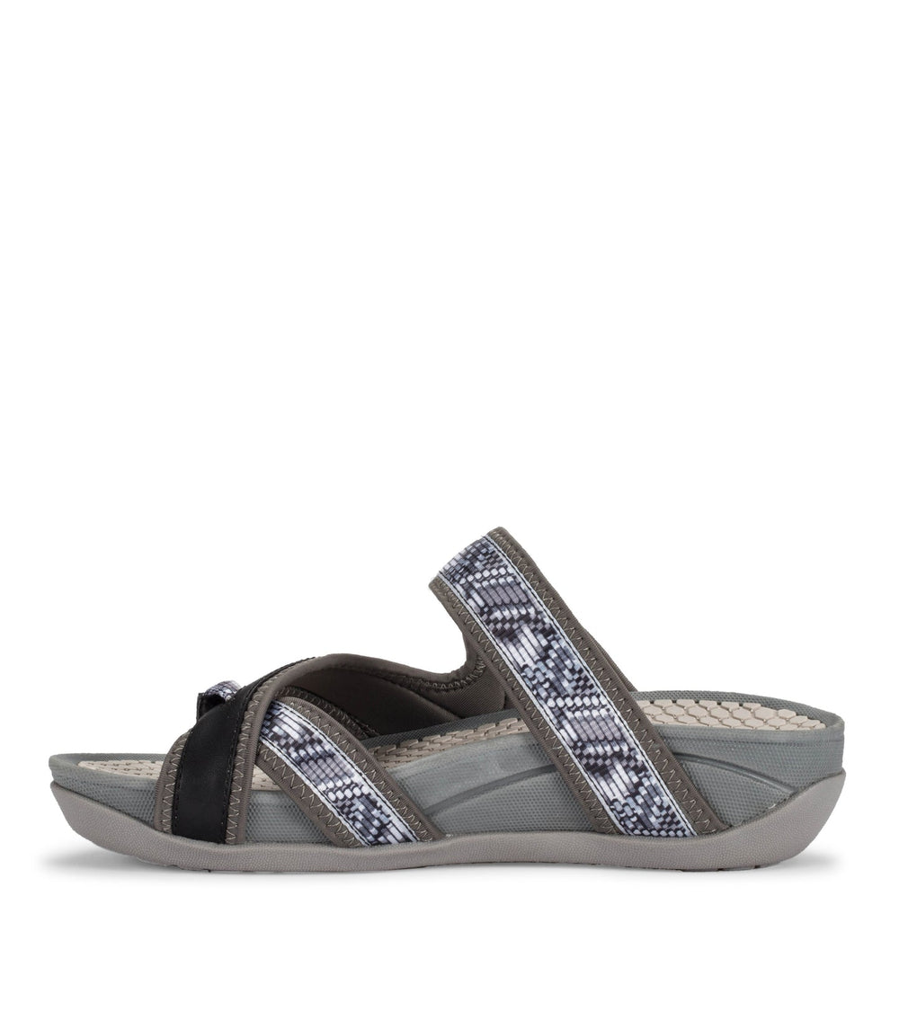 Deserae Slide Sandal Dark Grey - Women