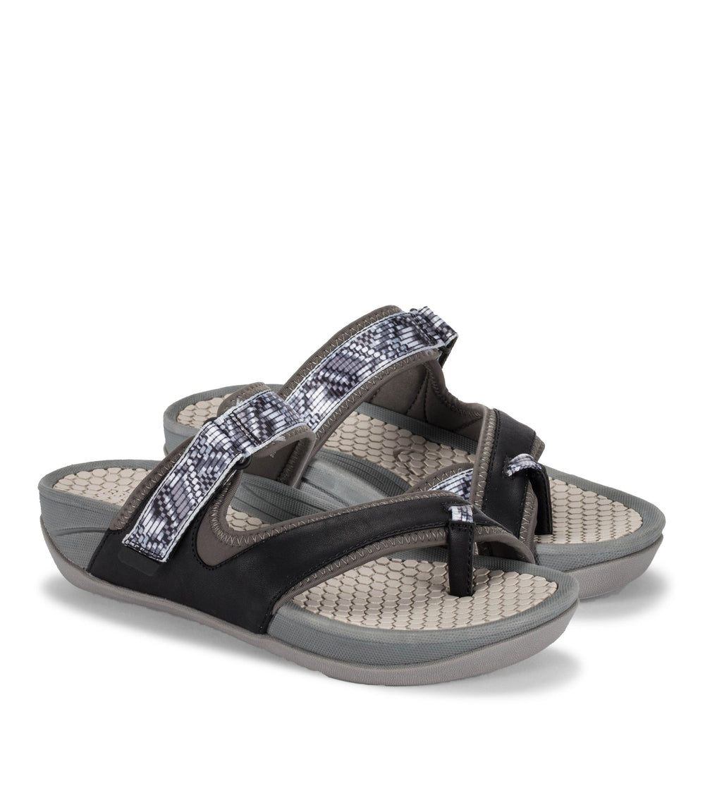 Deserae Slide Sandal Dark Grey - Women