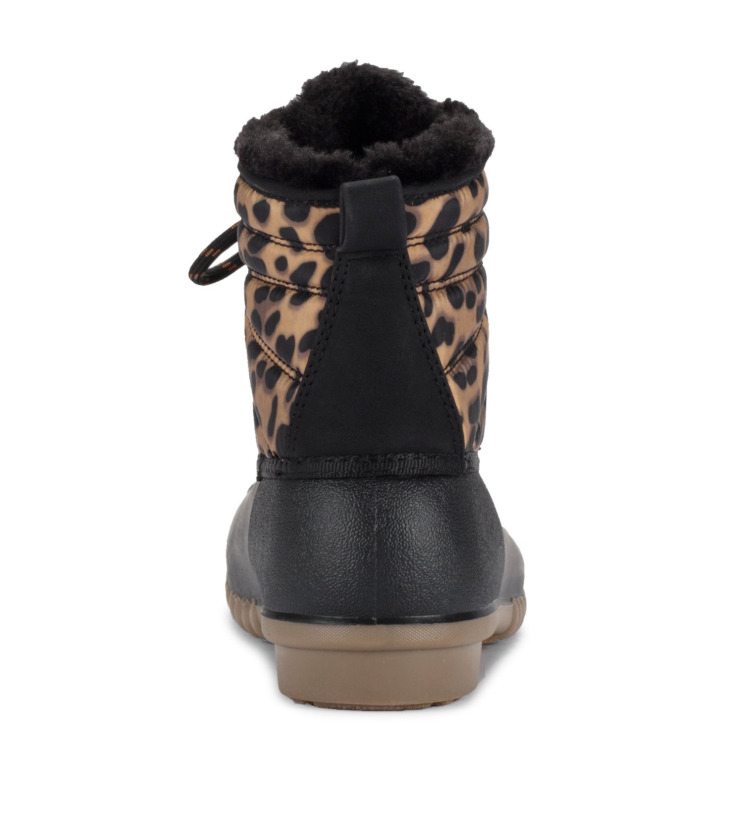 Flynn Duck Boot Black Leopard - Women