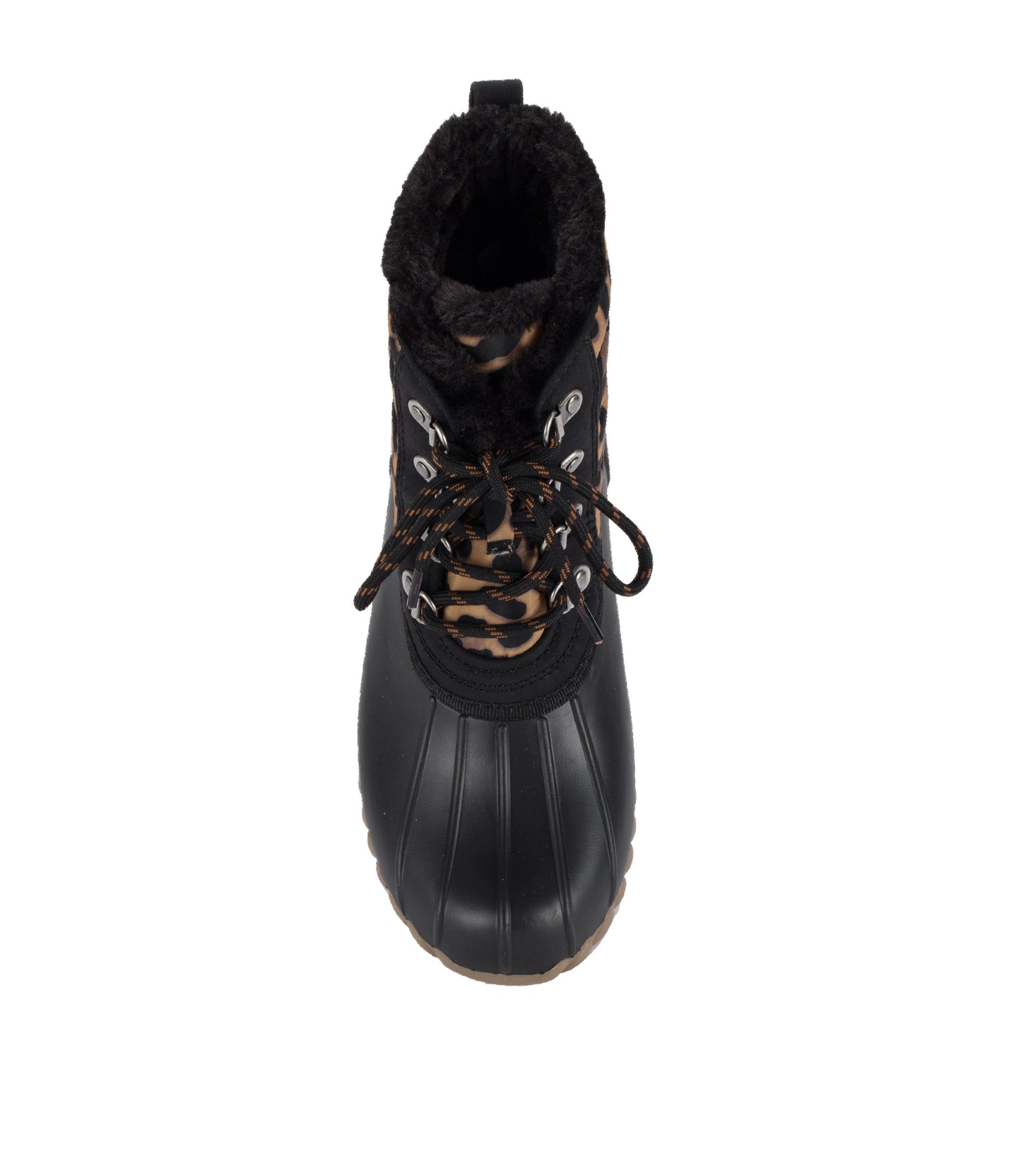 Flynn Duck Boot Black Leopard - Women