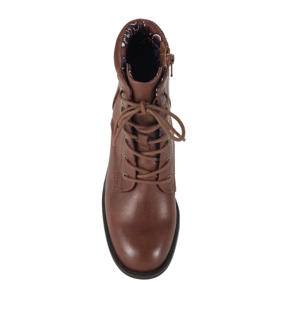 Allister Lace Up Bootie Brush Brown - Women