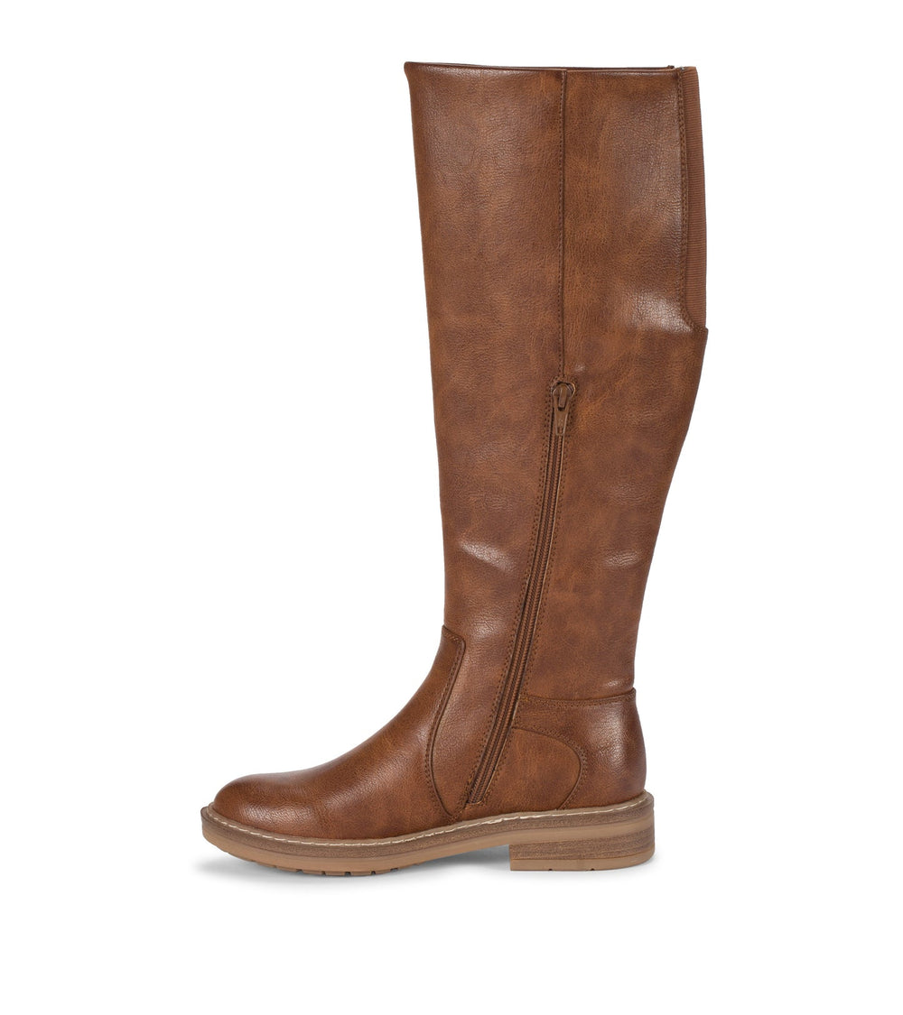 Autumn Wide Calf Riding Boot Cognac - Women