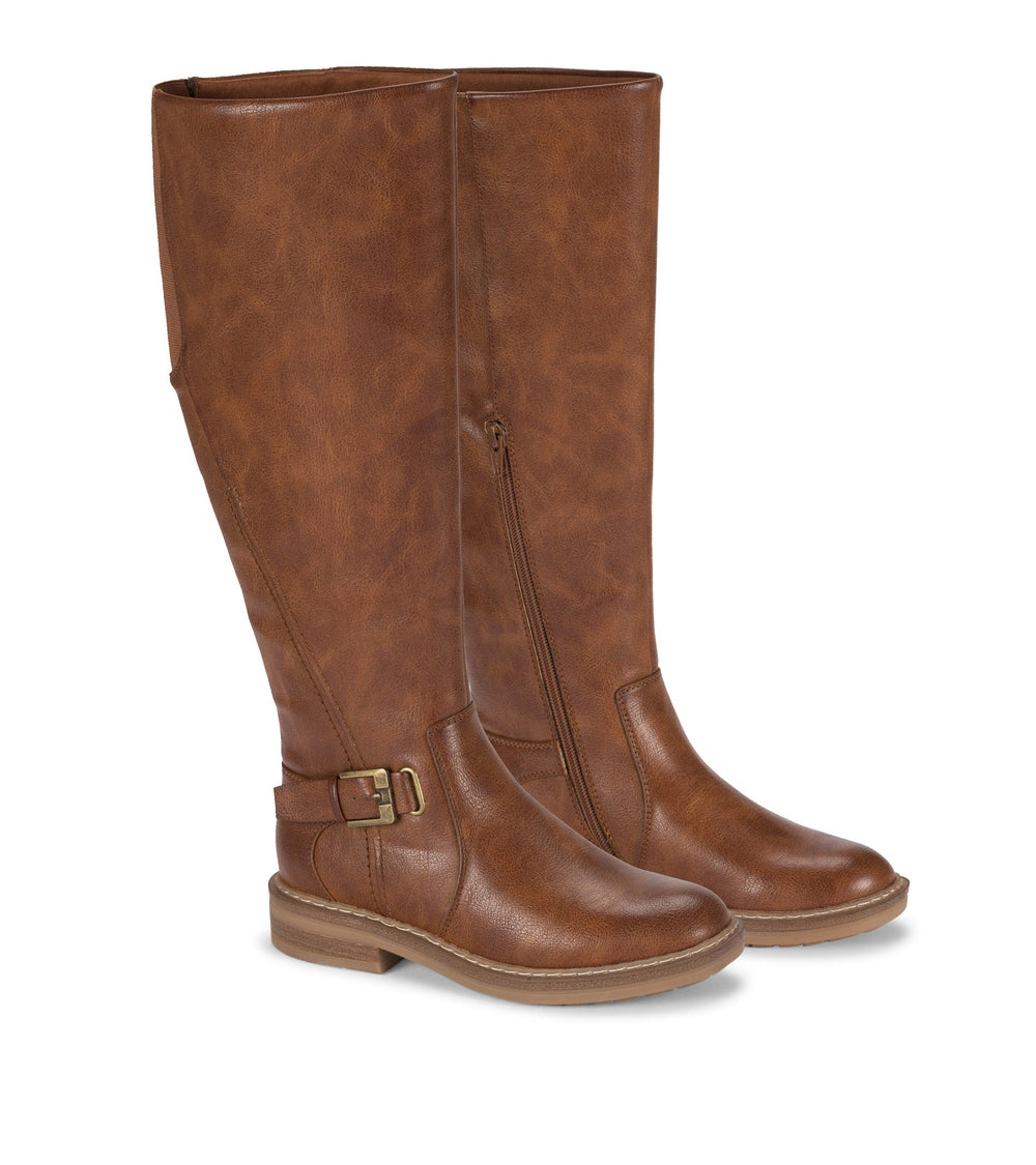 Autumn Wide Calf Riding Boot Cognac - Women