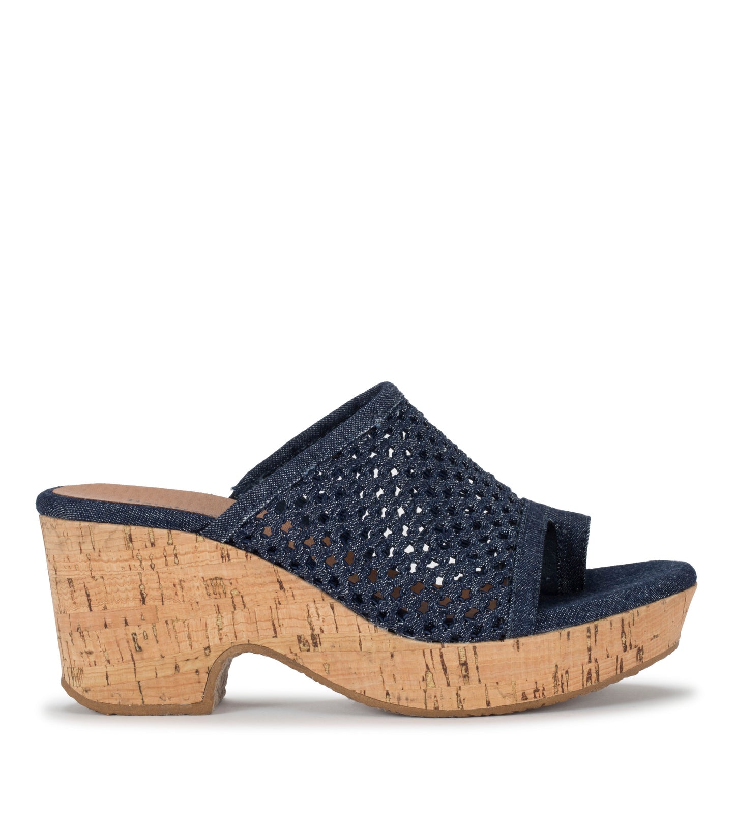 Bethie Wedge Sandal Dark Denim - Women