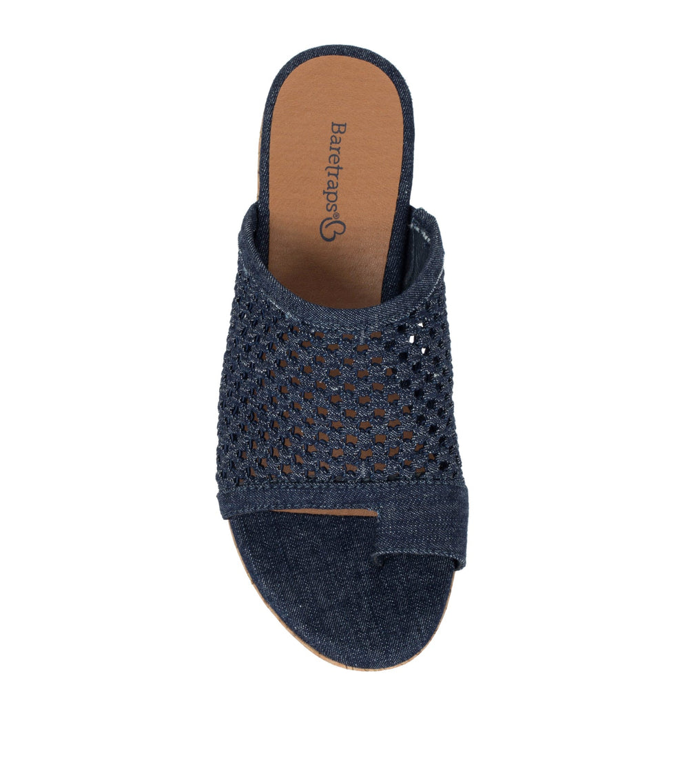 Bethie Wedge Sandal Dark Denim - Women