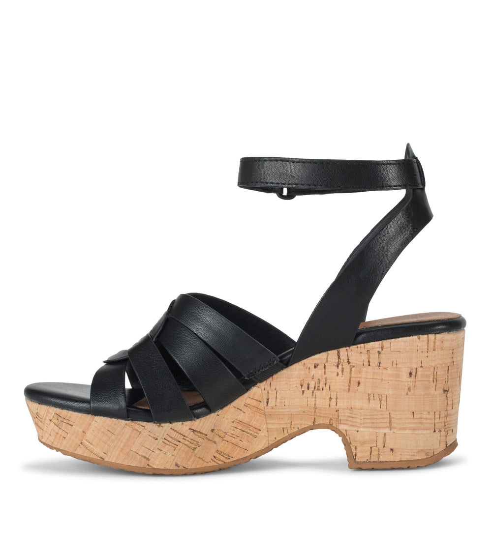 Bonita Wedge Sandal Black - Women