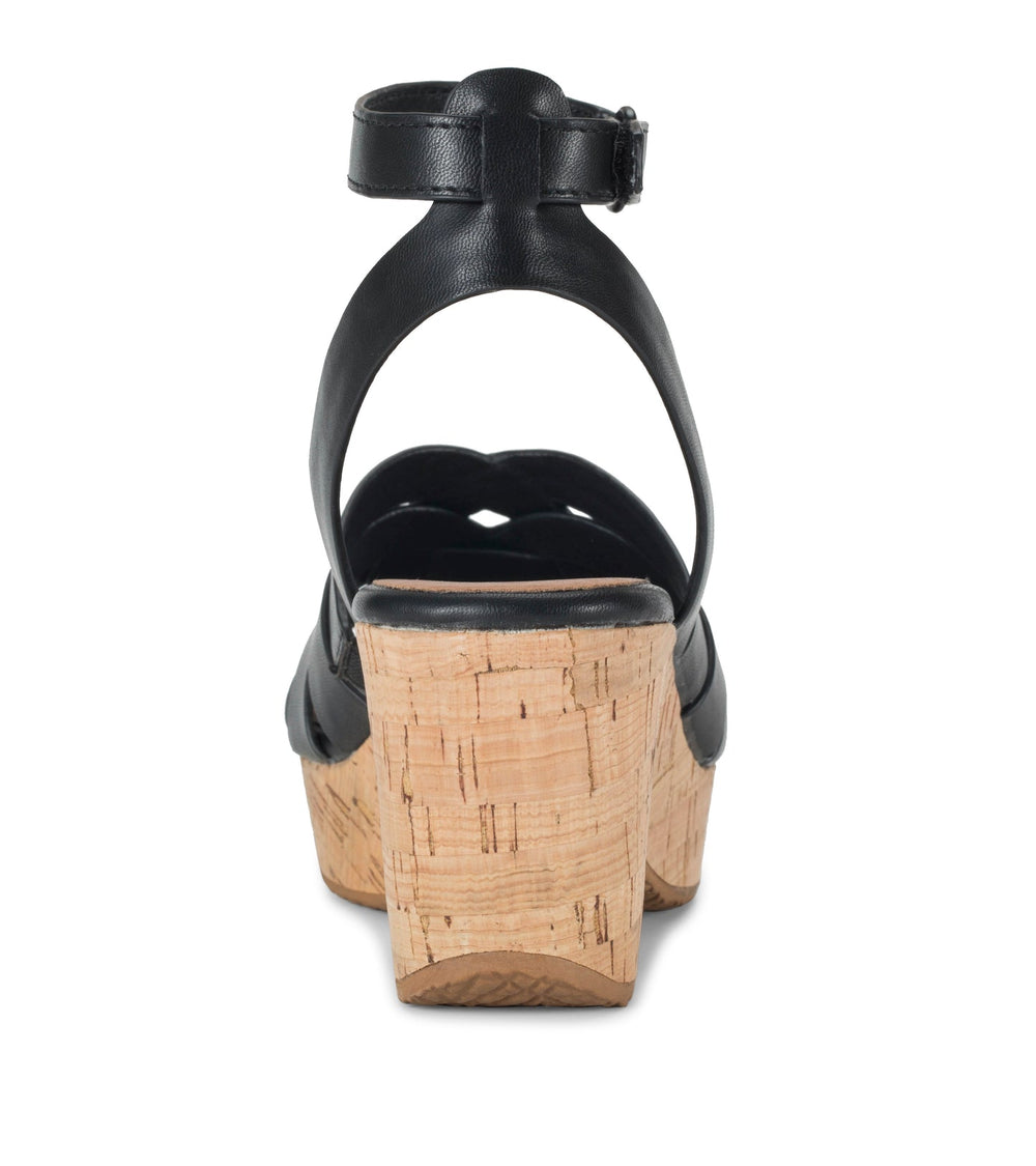 Bonita Wedge Sandal Black - Women
