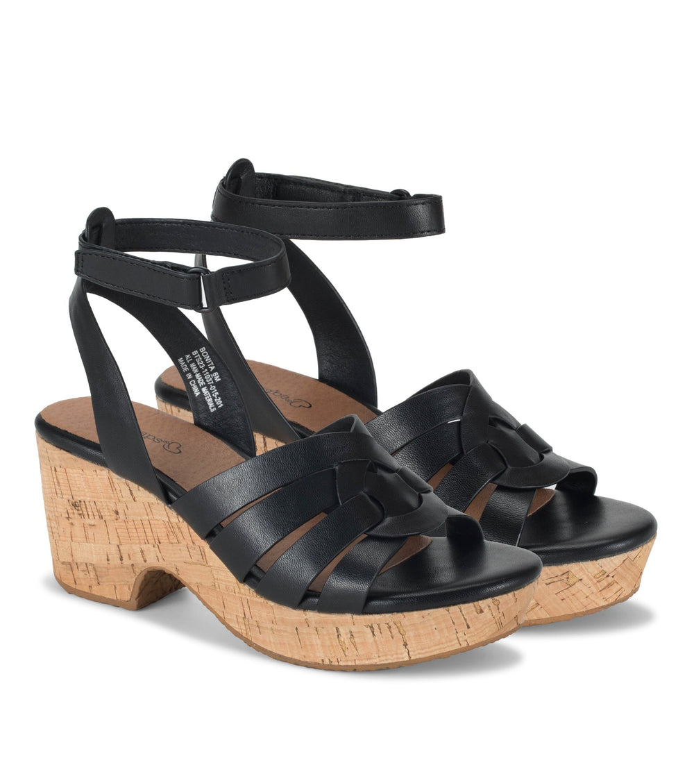 Bonita Wedge Sandal Black - Women