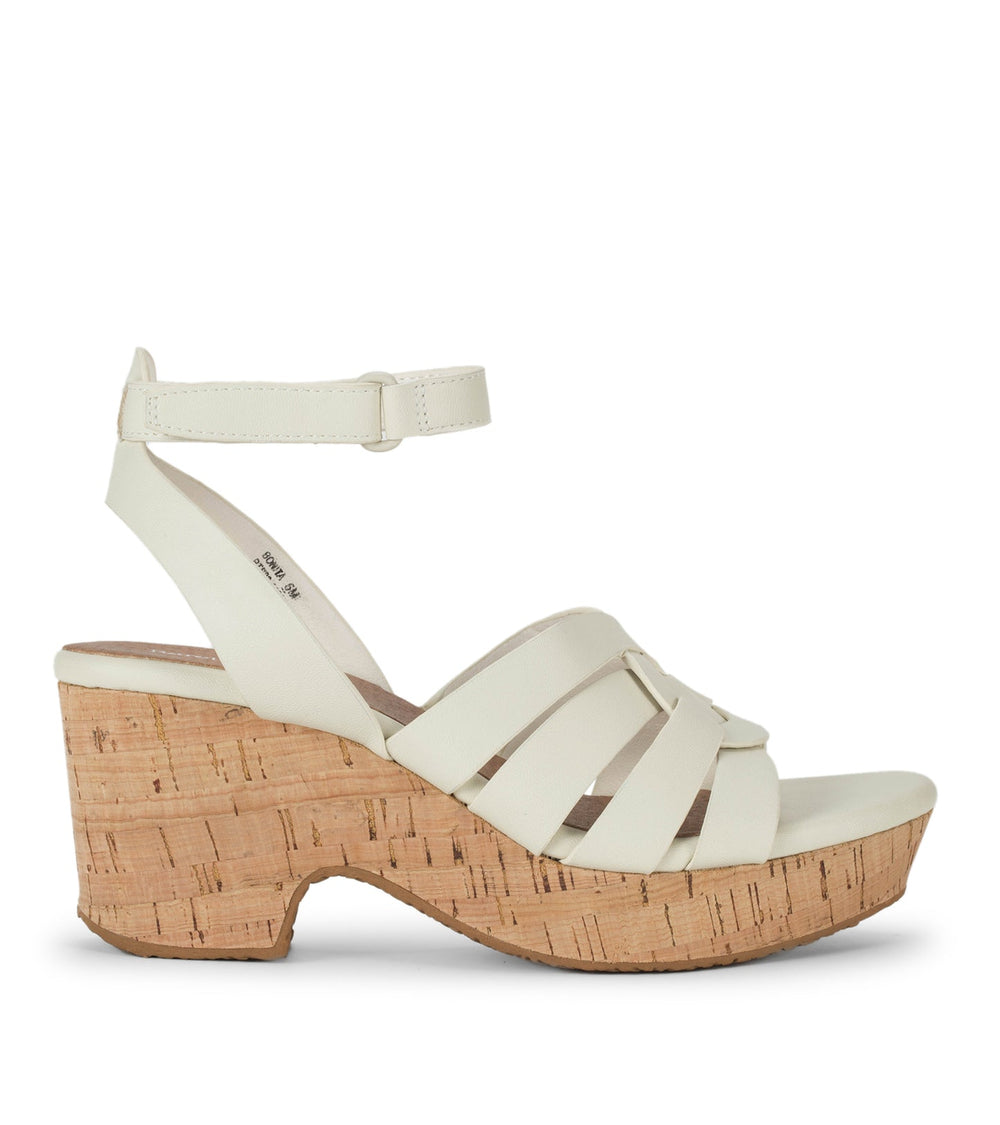 Bonita Wedge Sandal Cream - Women