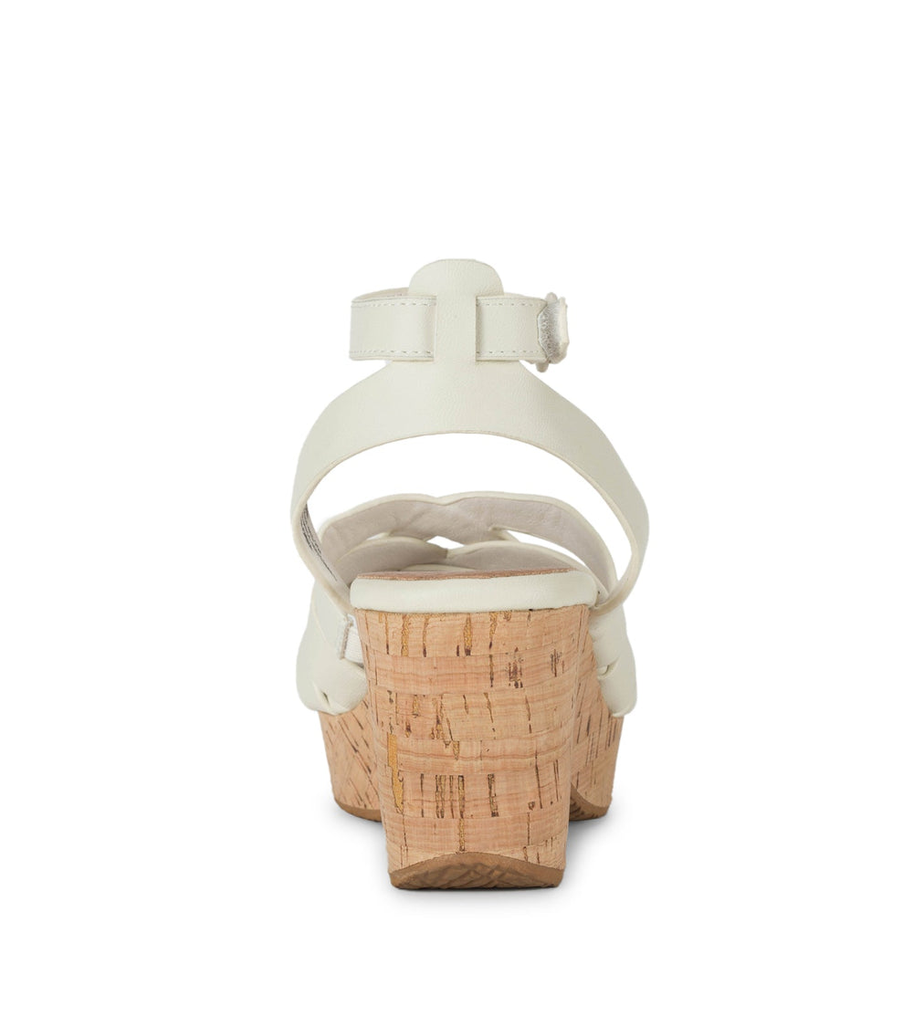 Bonita Wedge Sandal Cream - Women