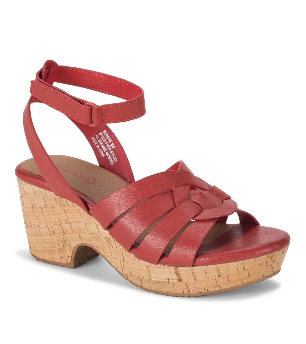 Bonita Wedge Sandal Red - Women