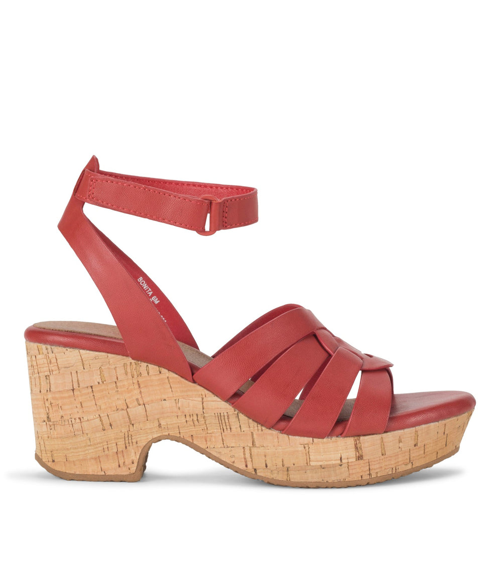 Bonita Wedge Sandal Red - Women