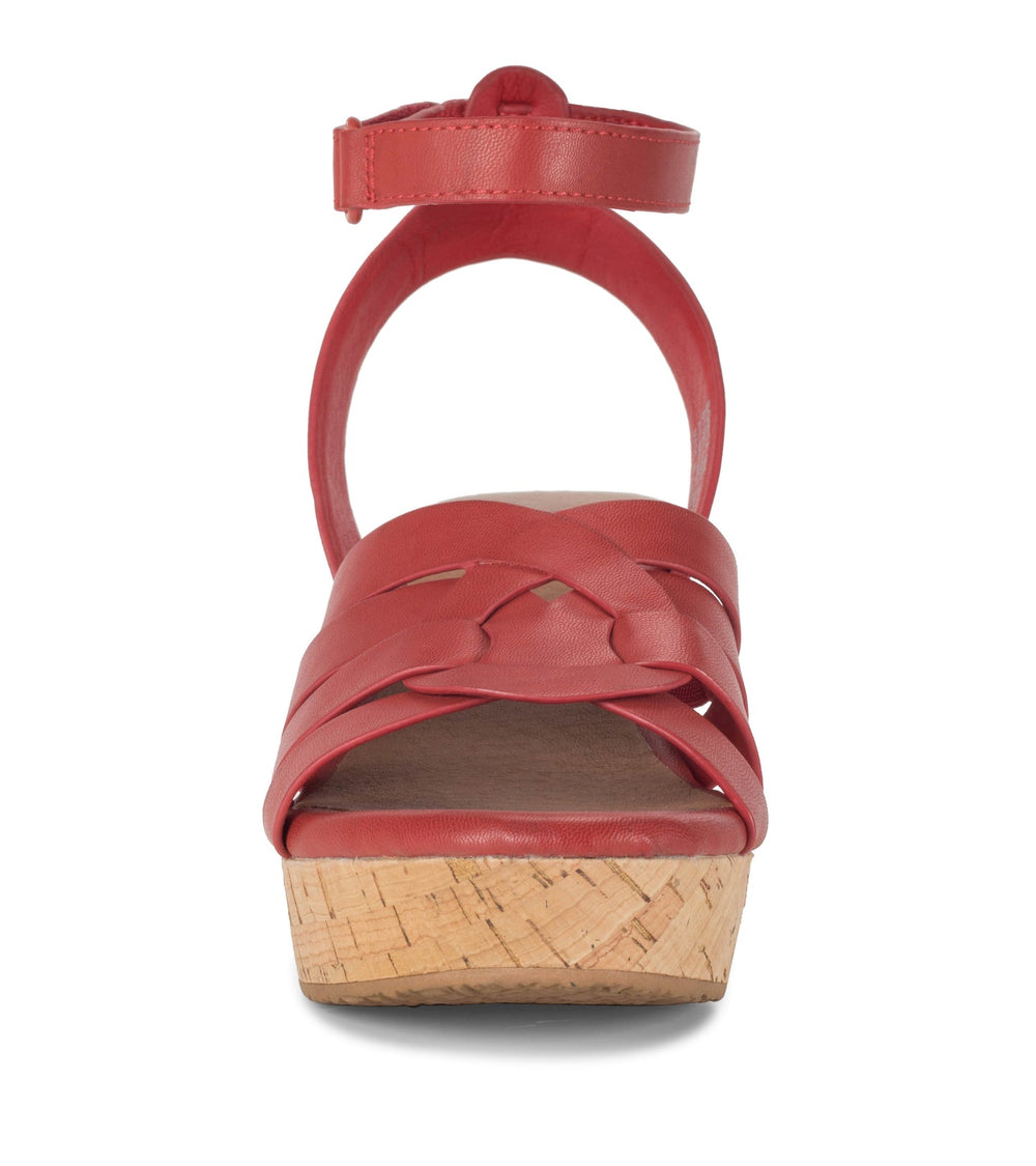 Bonita Wedge Sandal Red - Women