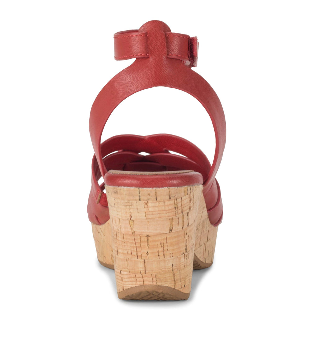 Bonita Wedge Sandal Red - Women