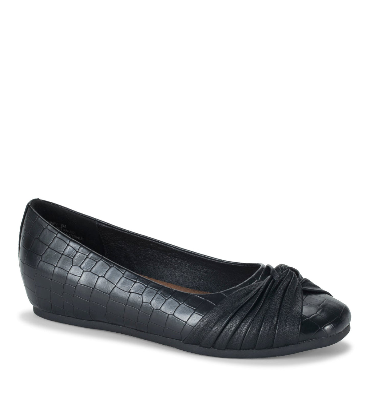 Chainey Casual Flat Black Croco - Women