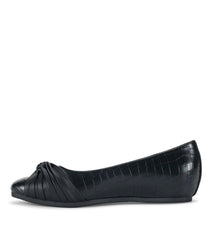 Chainey Casual Flat Black Croco - Women