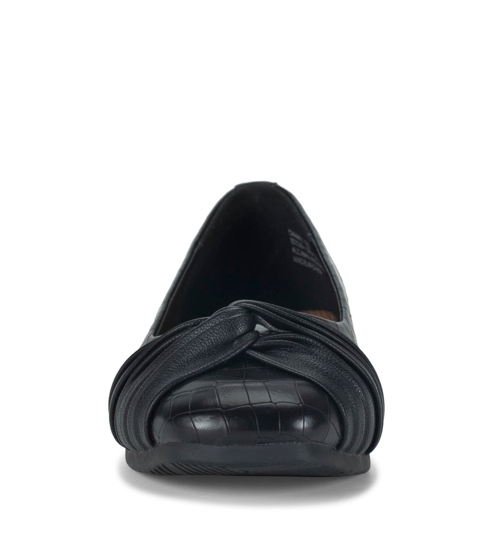 Chainey Casual Flat Black Croco - Women