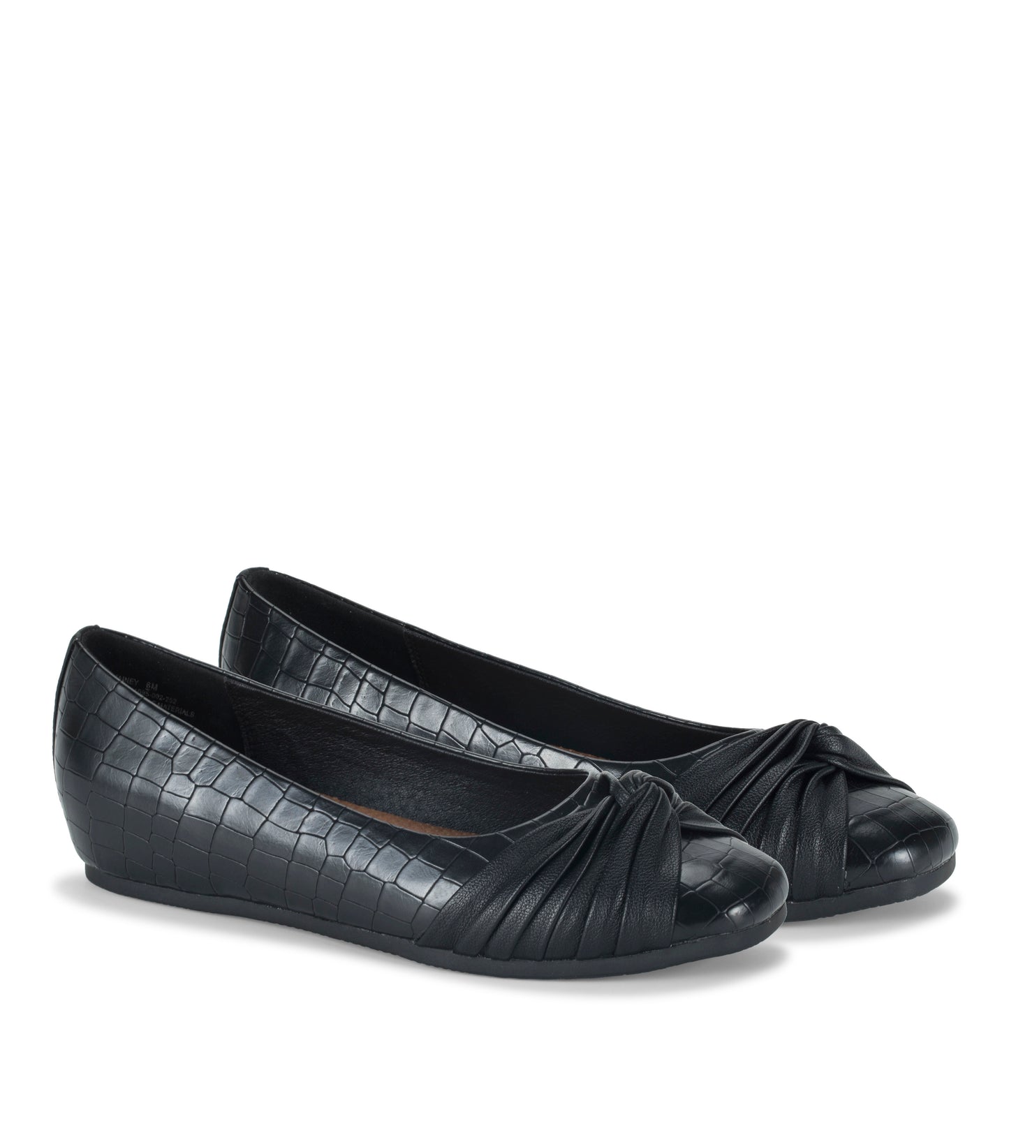 Chainey Casual Flat Black Croco - Women