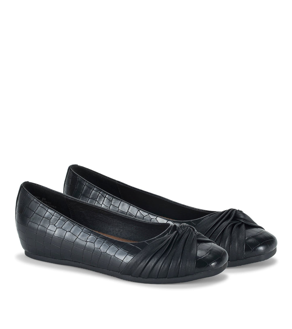 Chainey Casual Flat Black Croco - Women