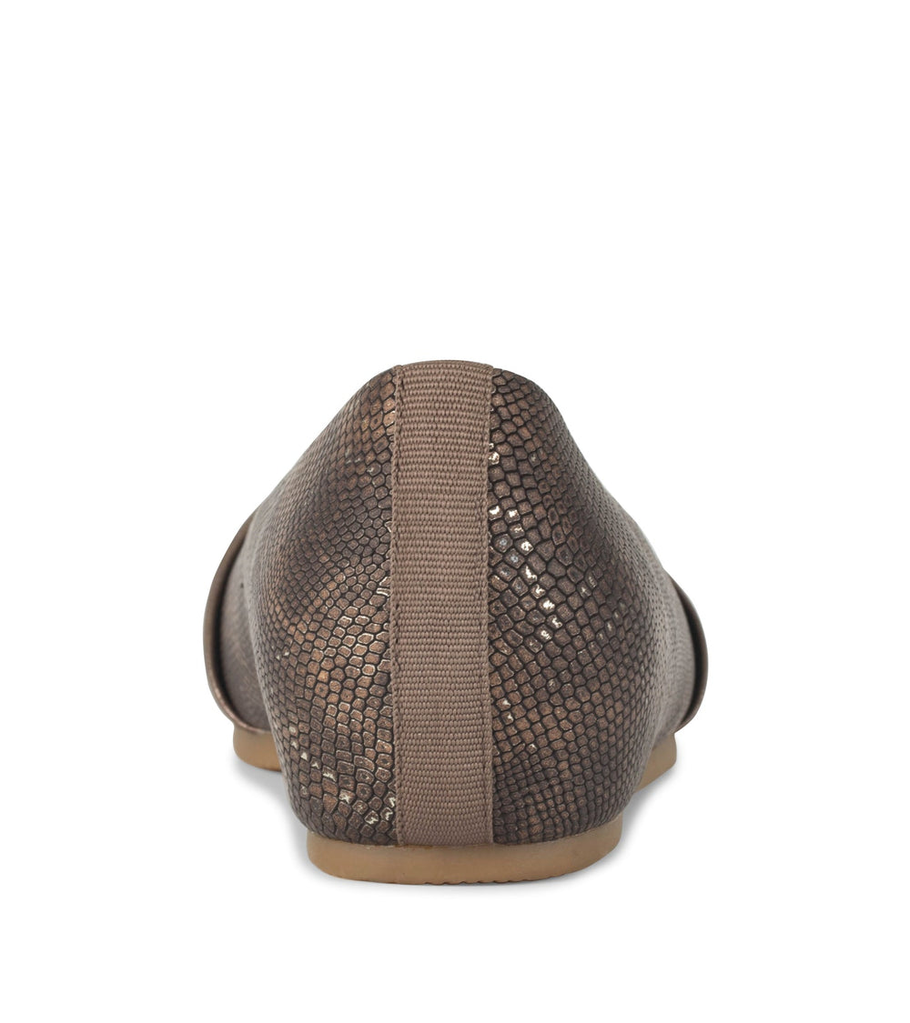 Chainey Casual Flat Taupe Metallic - Women