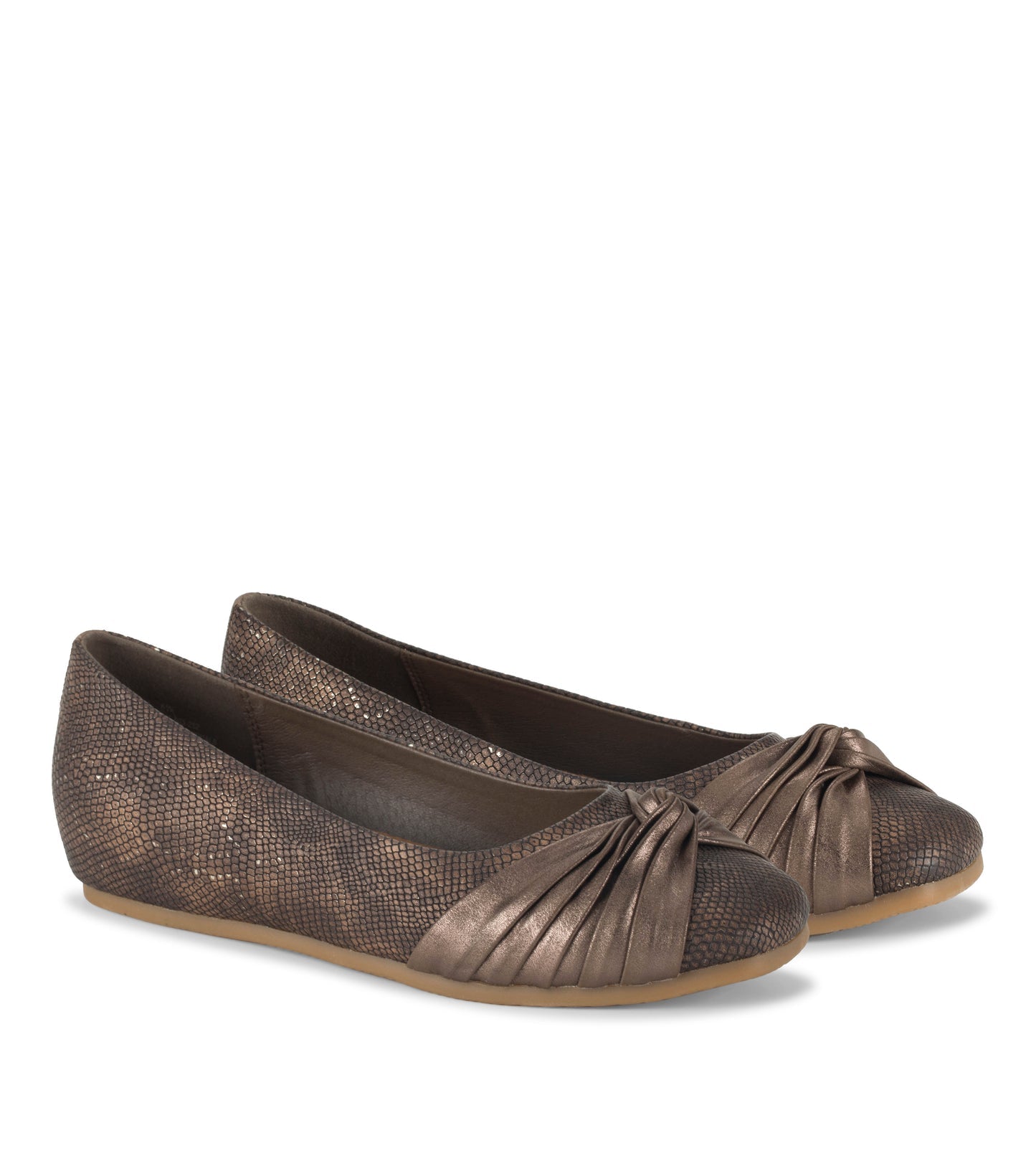 Chainey Casual Flat Taupe Metallic - Women