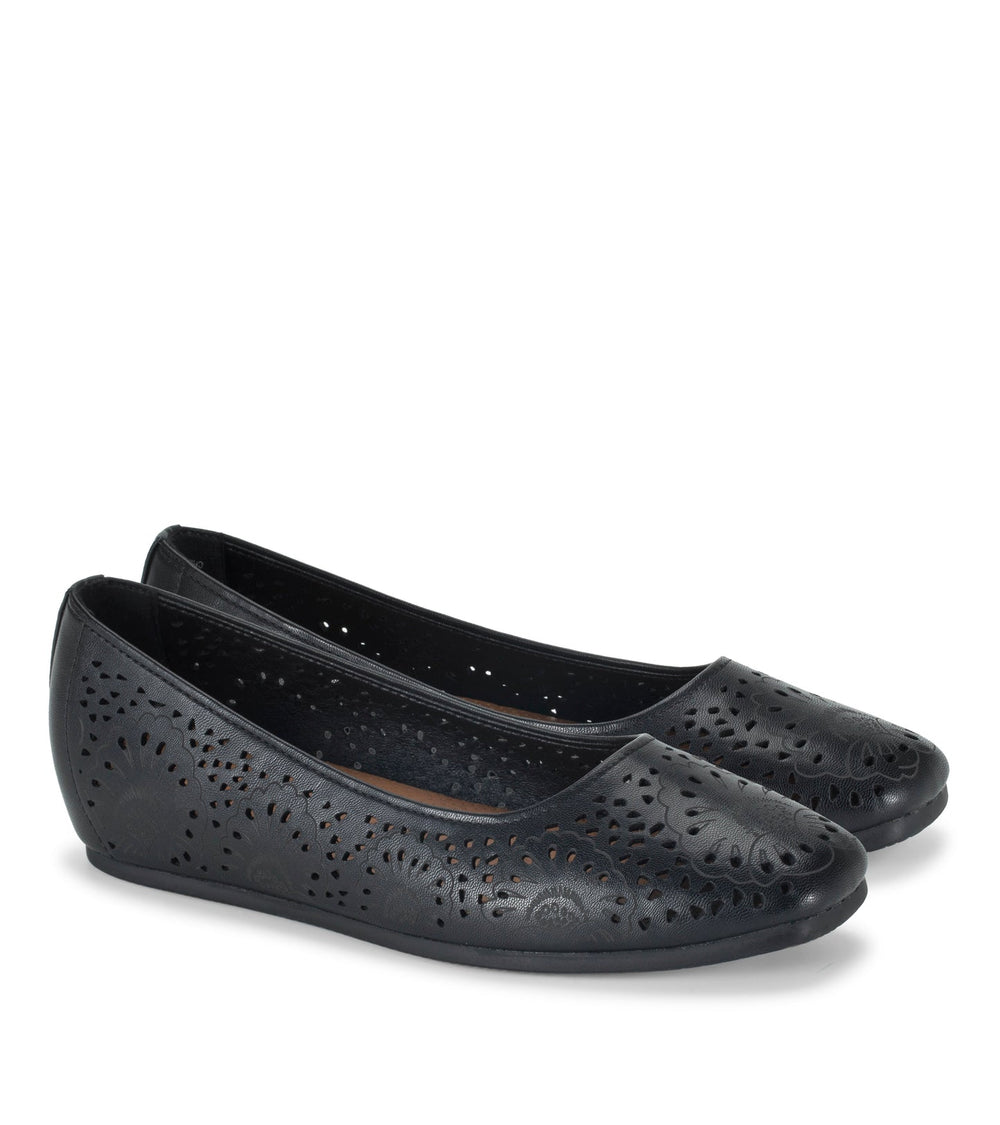 Chika Casual Flat Black - Women