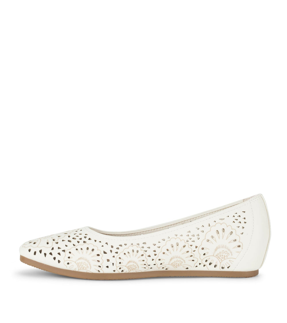 Chika Casual Flat Cream - Women