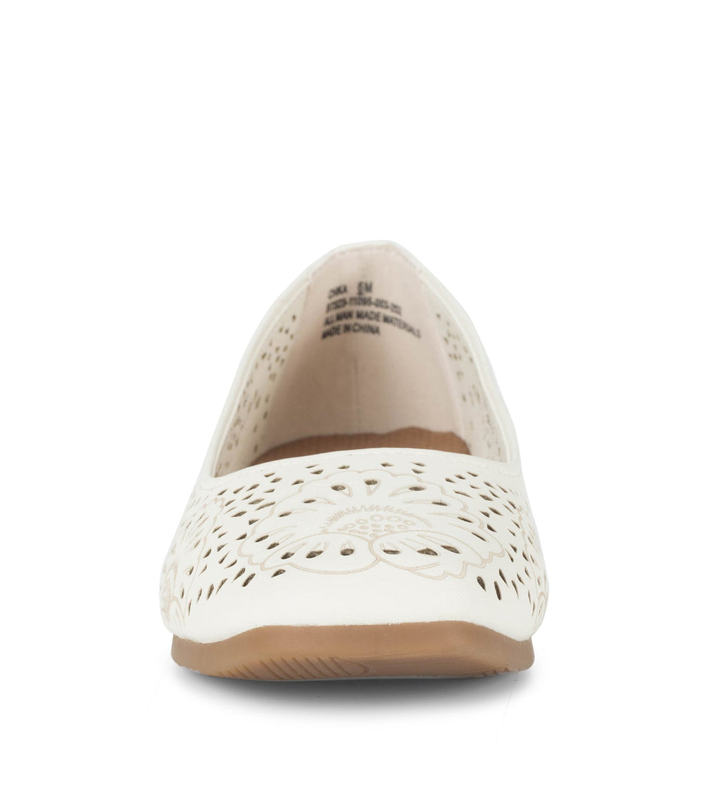 Chika Casual Flat Cream - Women
