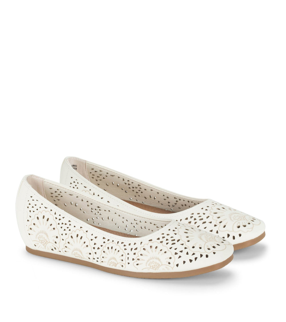 Chika Casual Flat Cream - Women