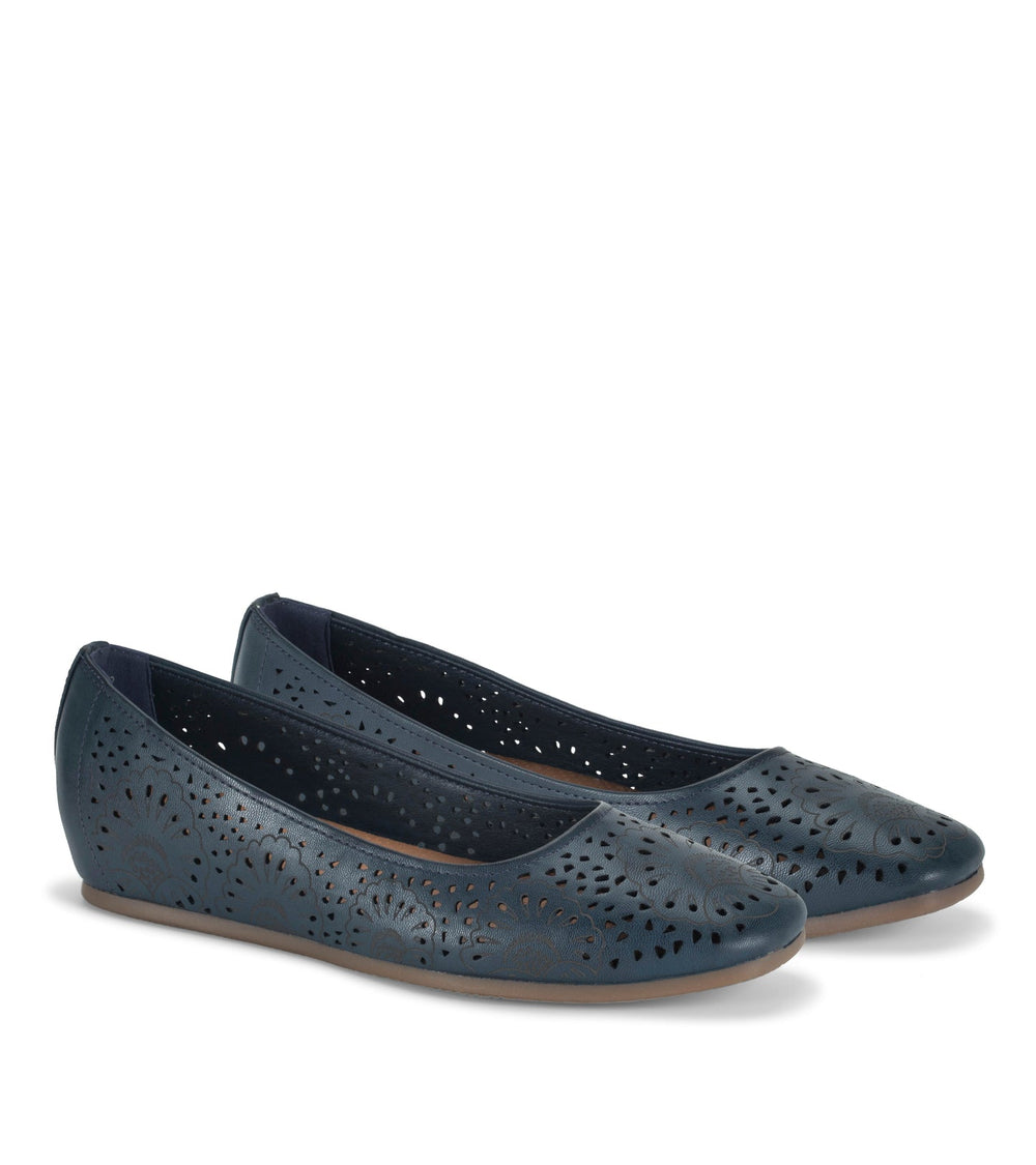 Chika Casual Flat Navy Blue - Women