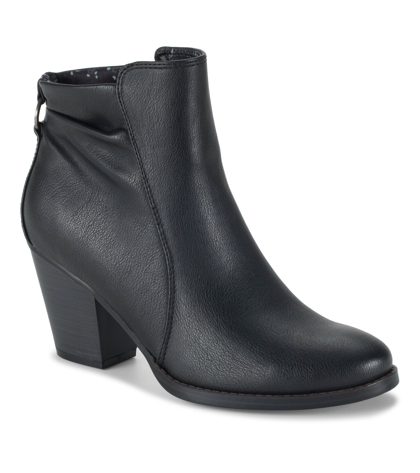 Crystal Block Heel Bootie Black - Women