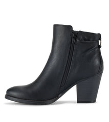 Crystal Block Heel Bootie Black - Women