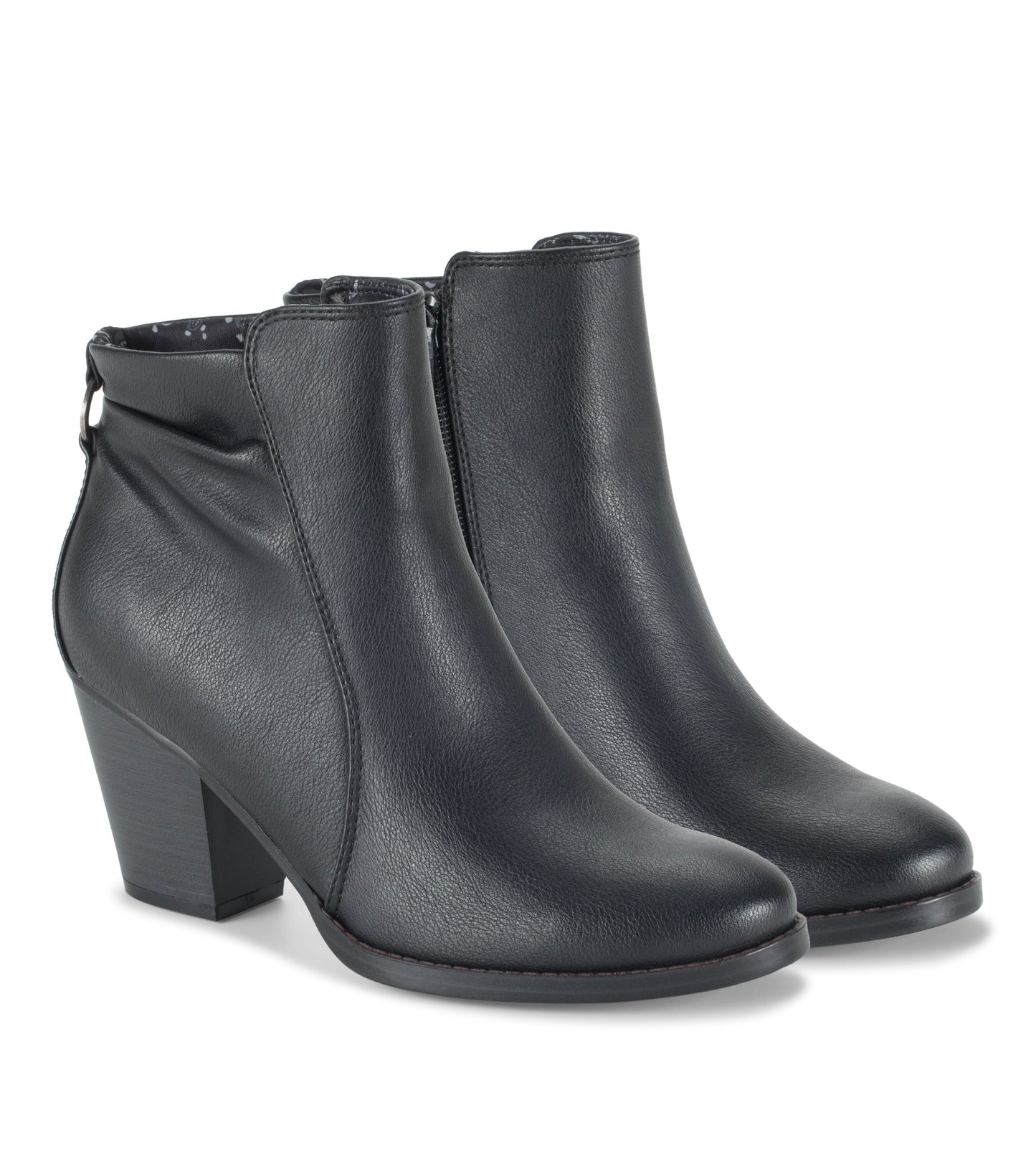 Crystal Block Heel Bootie Black - Women