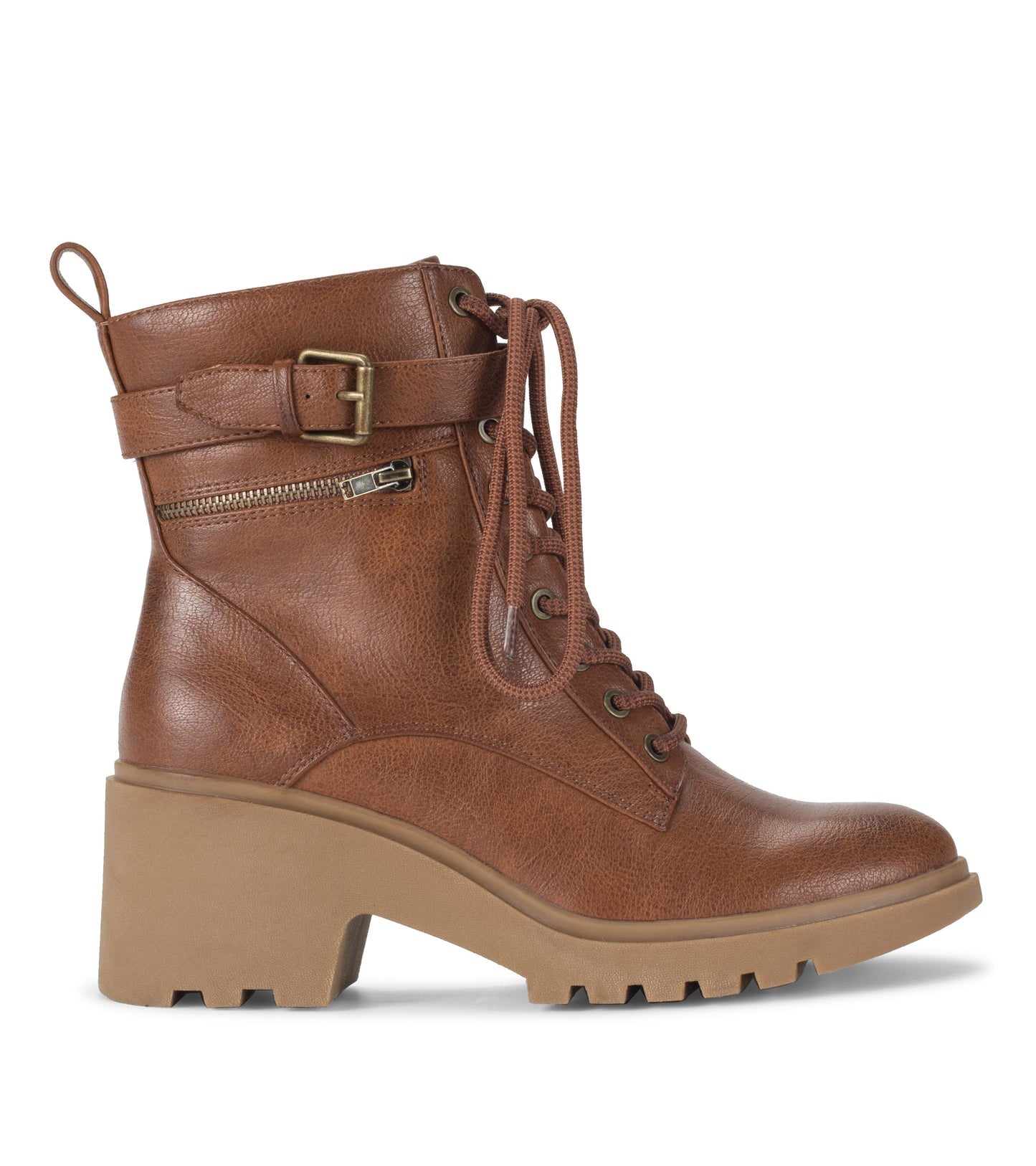 Dani Lace Up Boot Cognac - Women