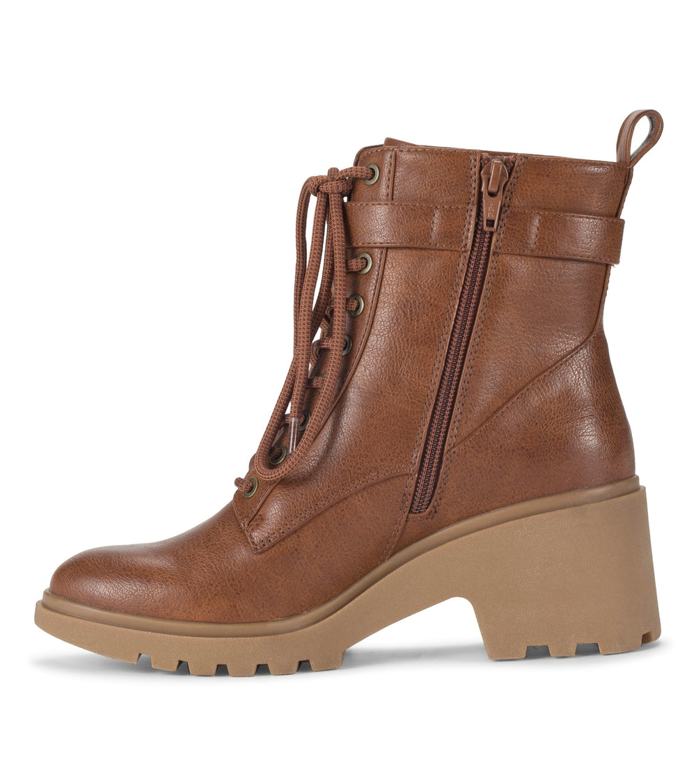 Dani Lace Up Boot Cognac - Women
