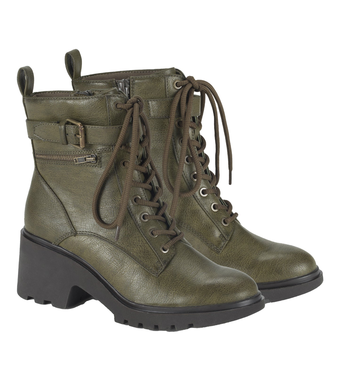 Dani Lace Up Boot Dark Jade - Women