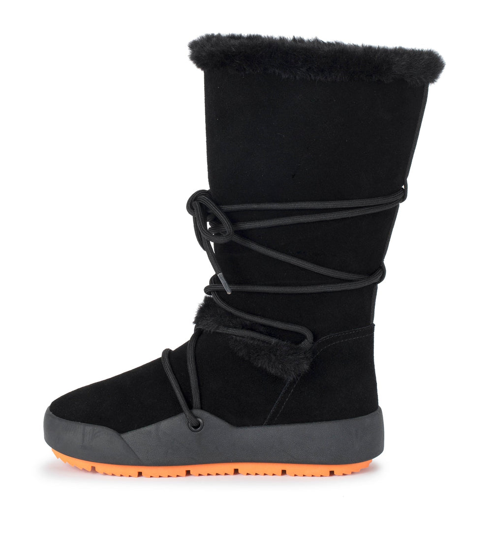 Danney Cold Weather Boot Black Suede - Women