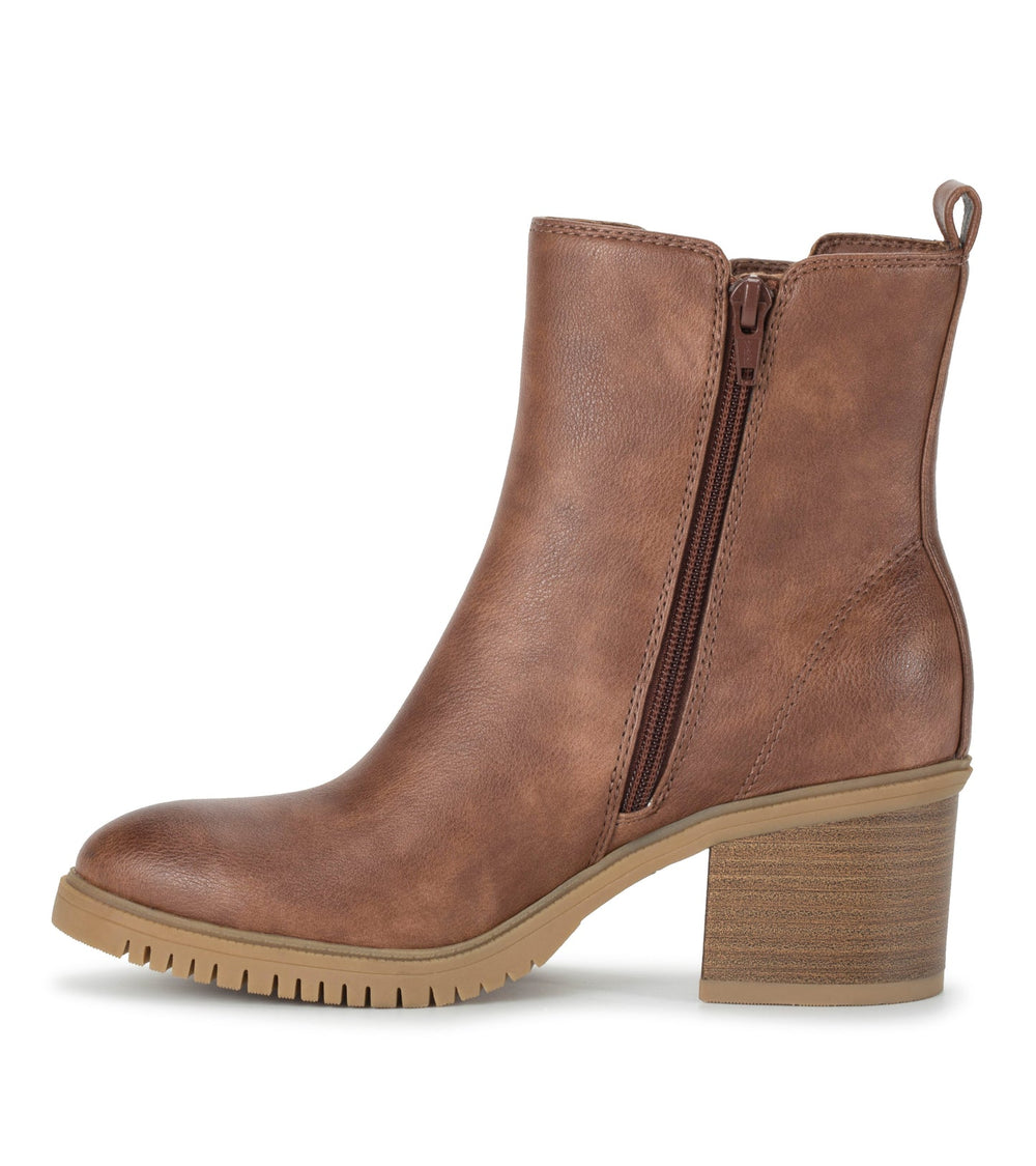 Feeney Block Heel Boot Brush Brown - Women