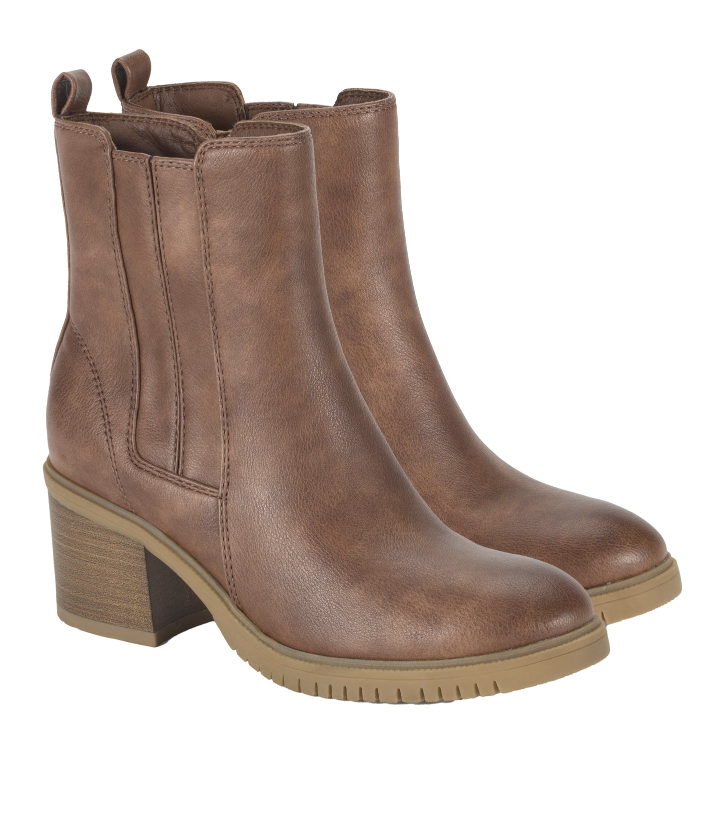 Feeney Block Heel Boot Brush Brown - Women