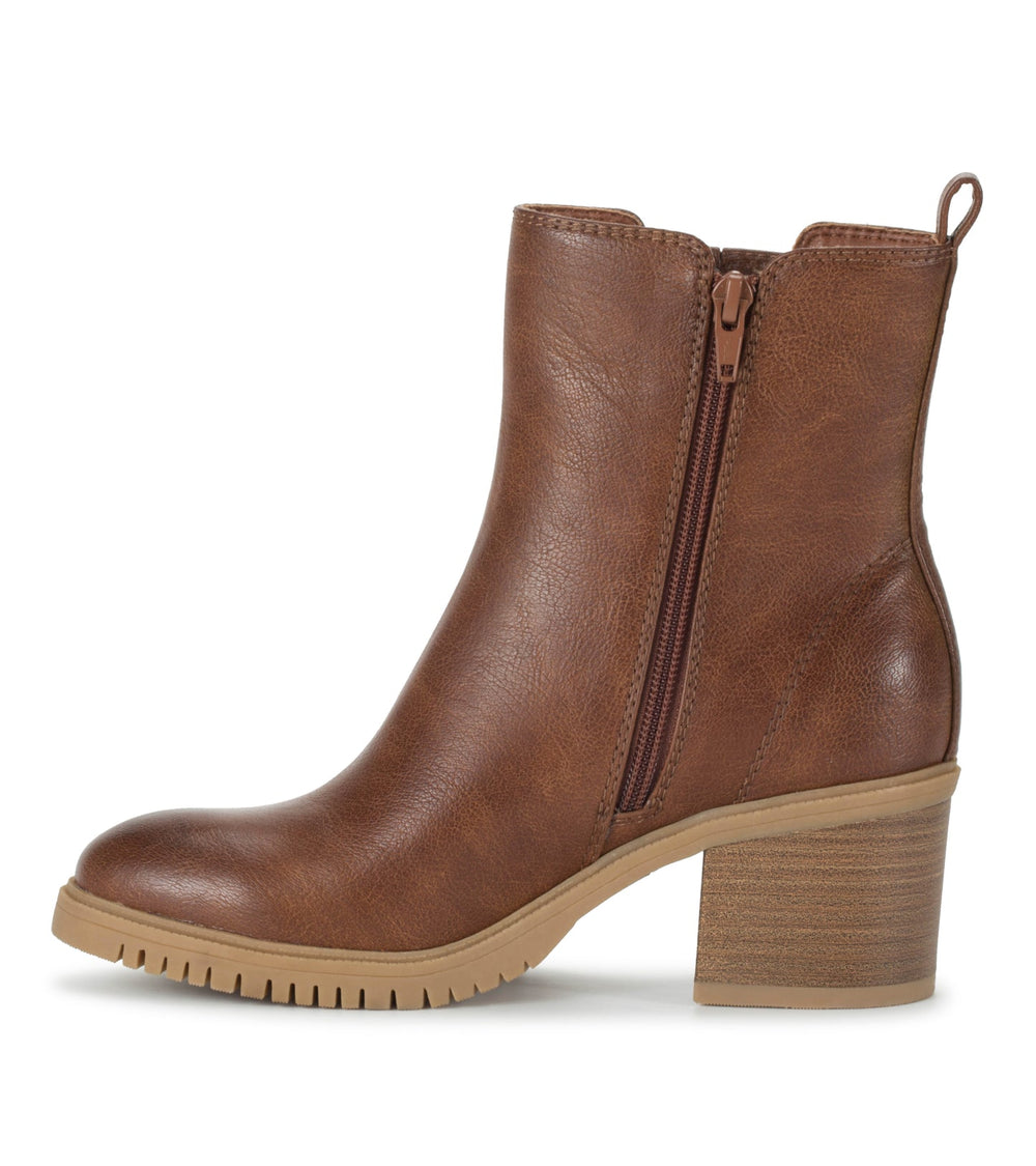 Feeney Block Heel Boot Cognac - Women