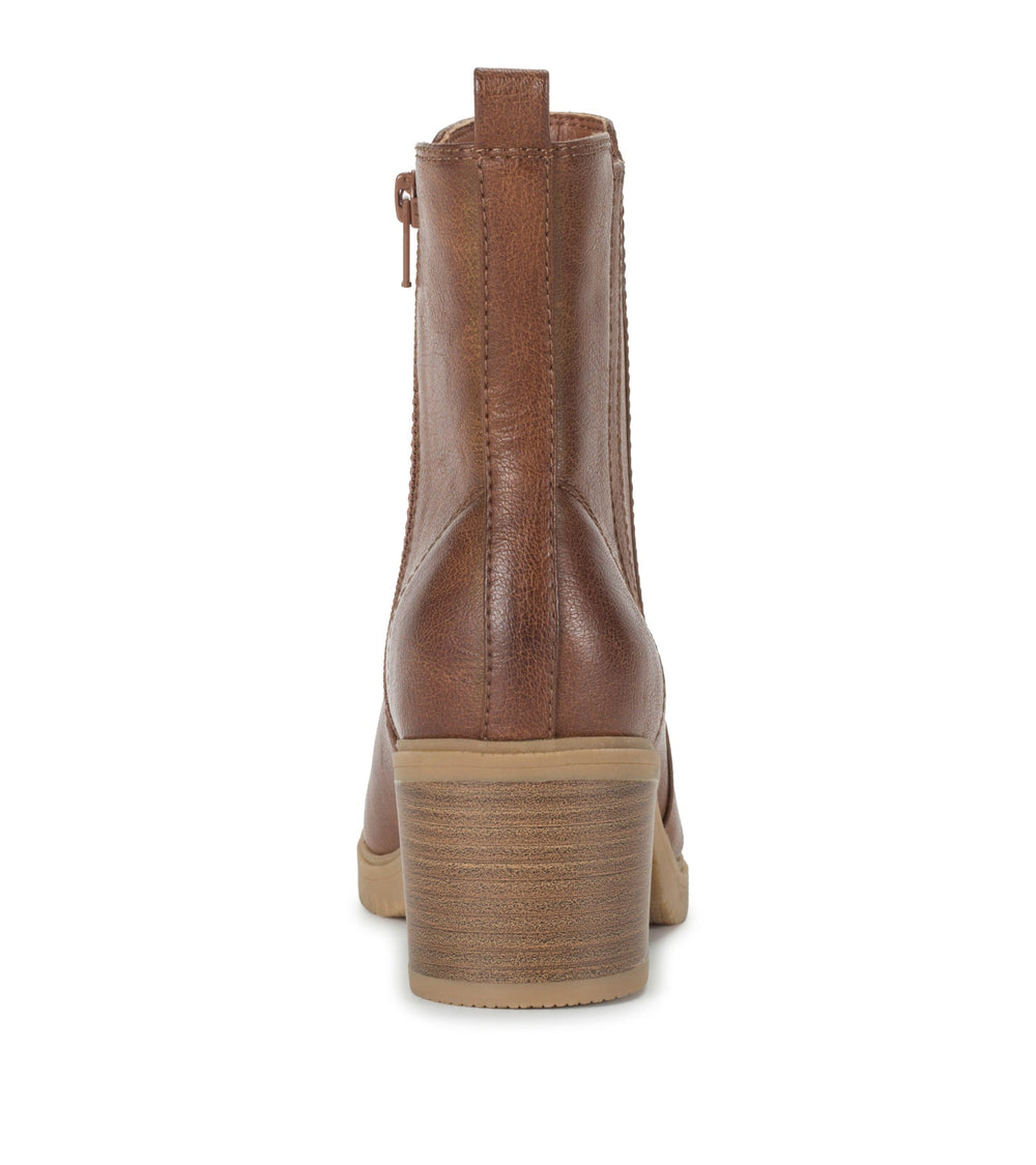 Feeney Block Heel Boot Cognac - Women
