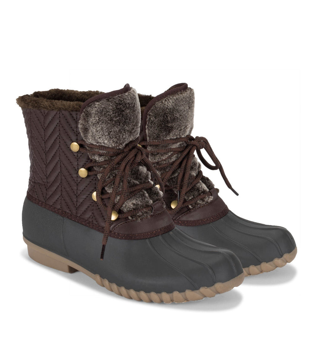 Flash Duck Boot Dark Brown - Women