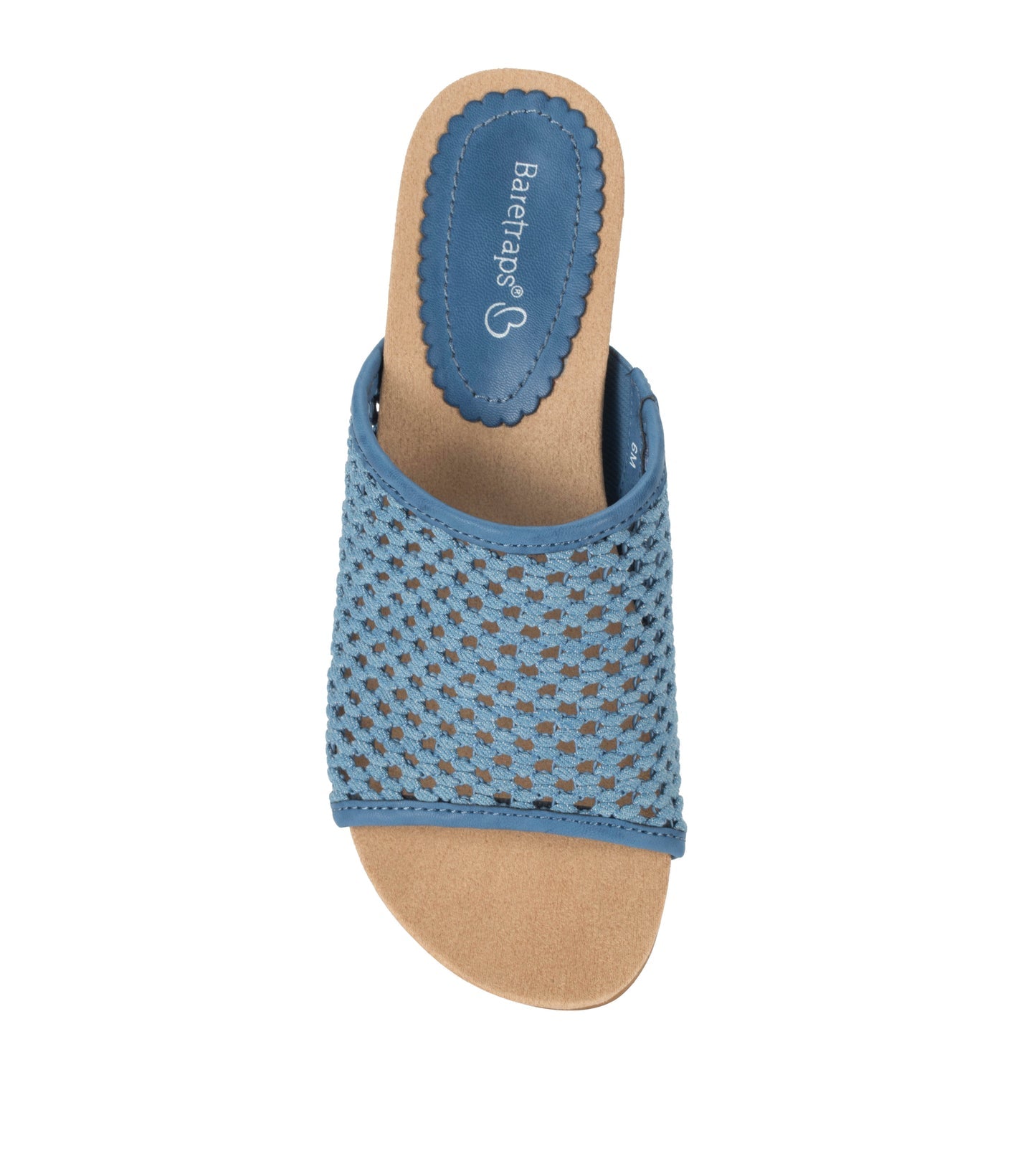 Flossey Wedge Slide Sandal Light Blue - Women