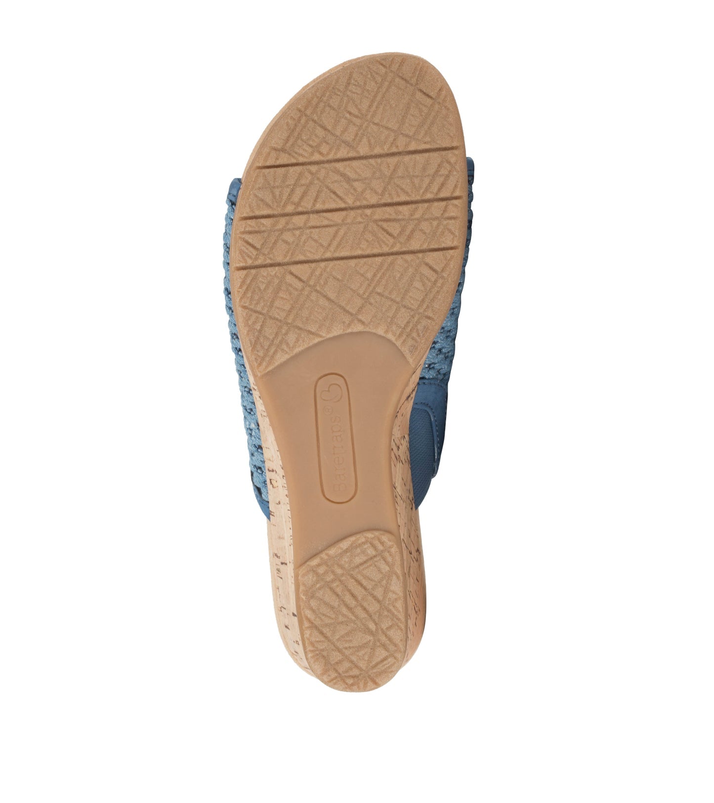 Flossey Wedge Slide Sandal Light Blue - Women