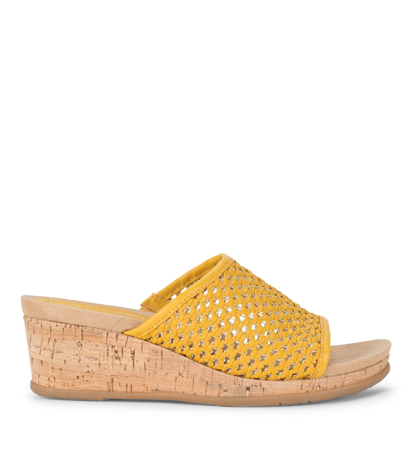 Flossey Wedge Slide Sandal Mellow Yellow - Women