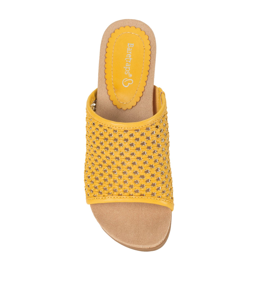 Flossey Wedge Slide Sandal Mellow Yellow - Women