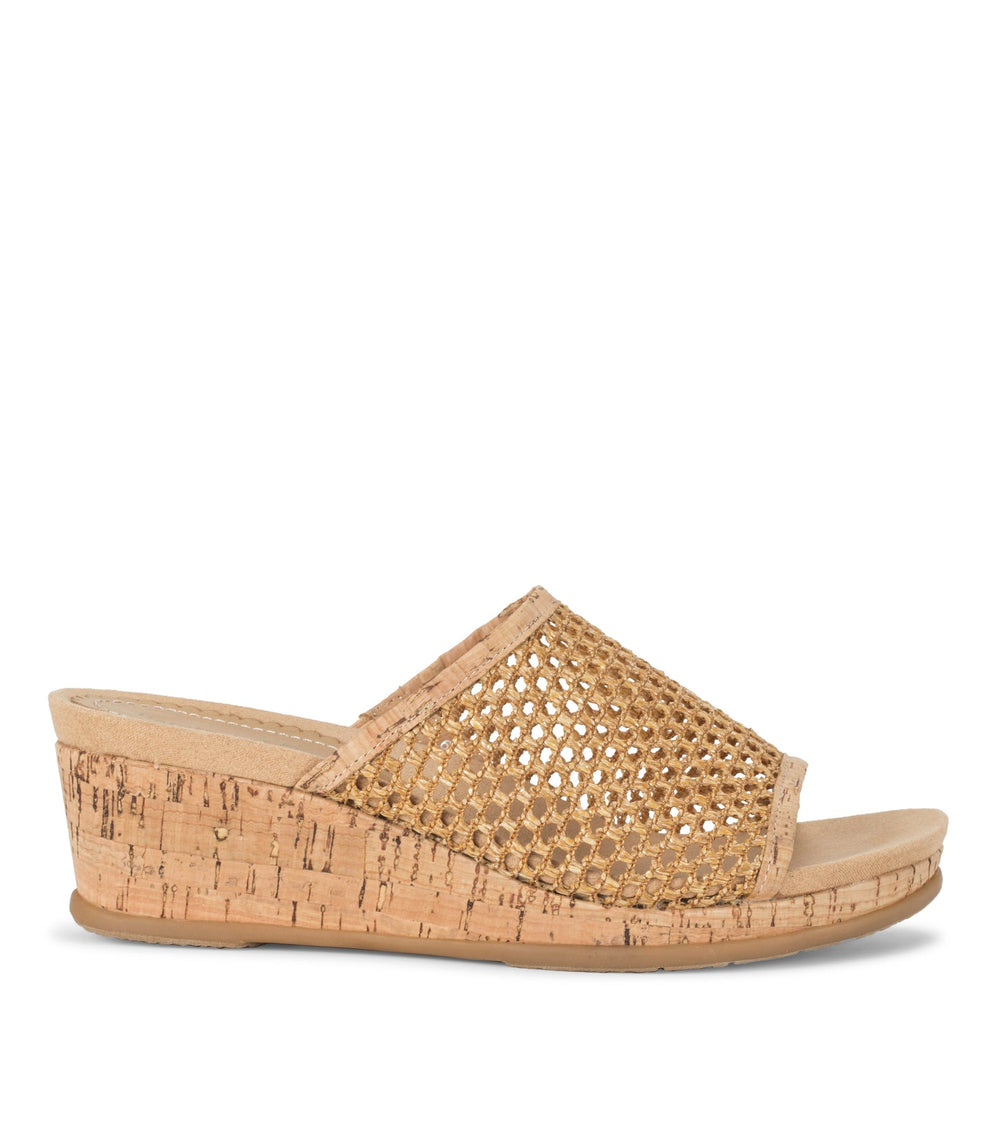 Flossey Wedge Slide Sandal Natural - Women