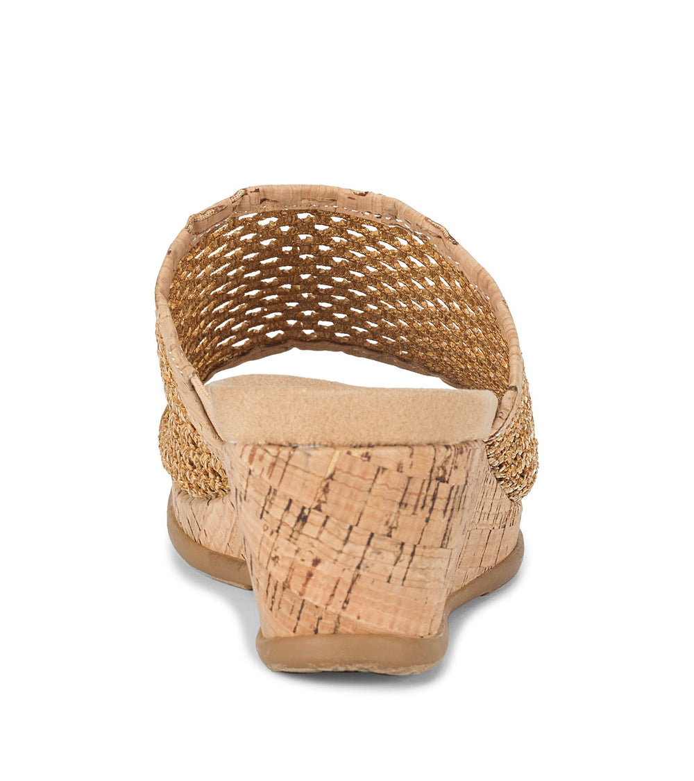 Flossey Wedge Slide Sandal Natural - Women