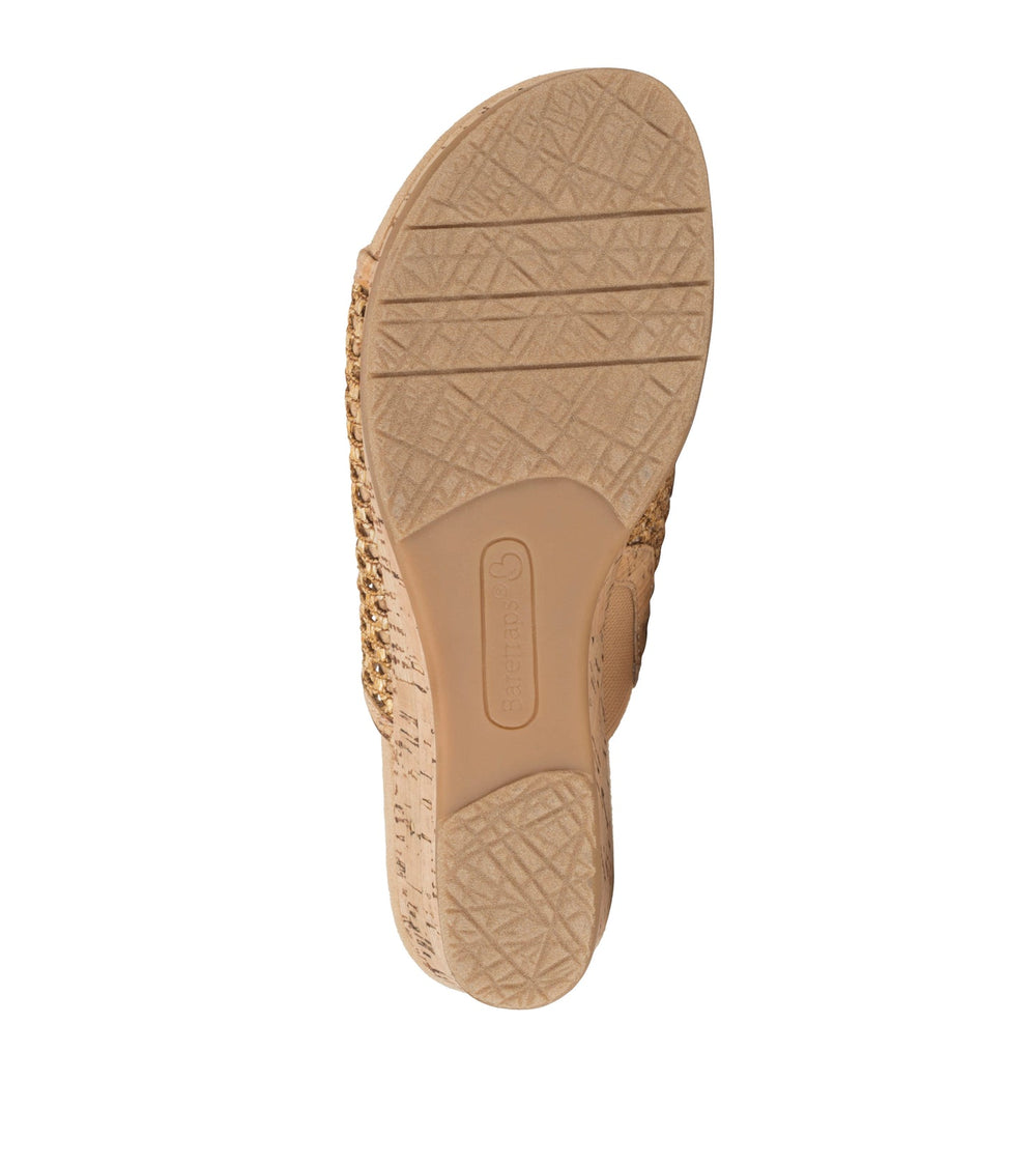 Flossey Wedge Slide Sandal Natural - Women